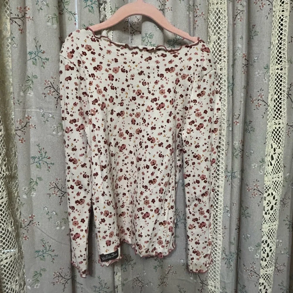 Matilda Jane Just Imagine Arya Micro Cord Jumper Dress & Lettuce Hem Top Set‎ 8